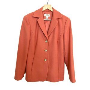 Talbots Coral Blazer Wool/Cashmere Size 6